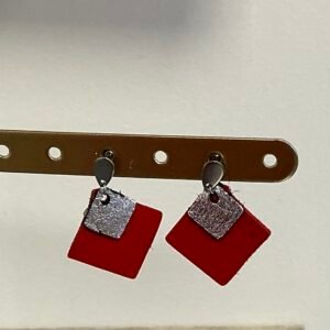 Boucles d’oreilles en cuir faites main – Plusieurs tailles, formes et coloris disponibles